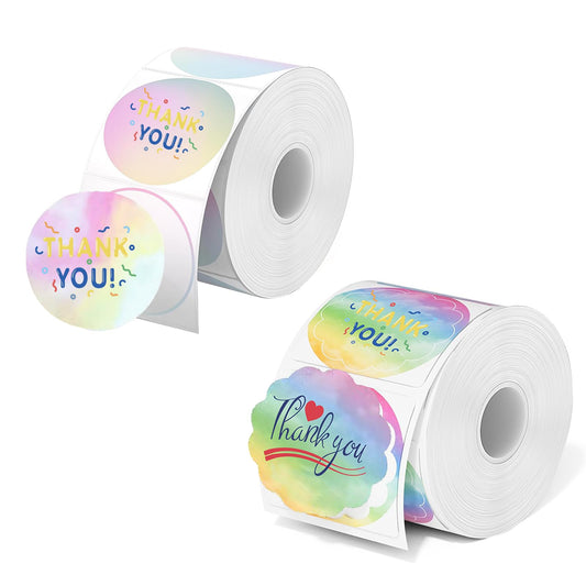 M110 Thermal Labels ，M220 Round Label 1.96" 280PCS，Compatible with Phomemo M110 M220 M200 M221 Labels Maker, Multi-Purpose Adhesive, 2 Rolls Multicolored