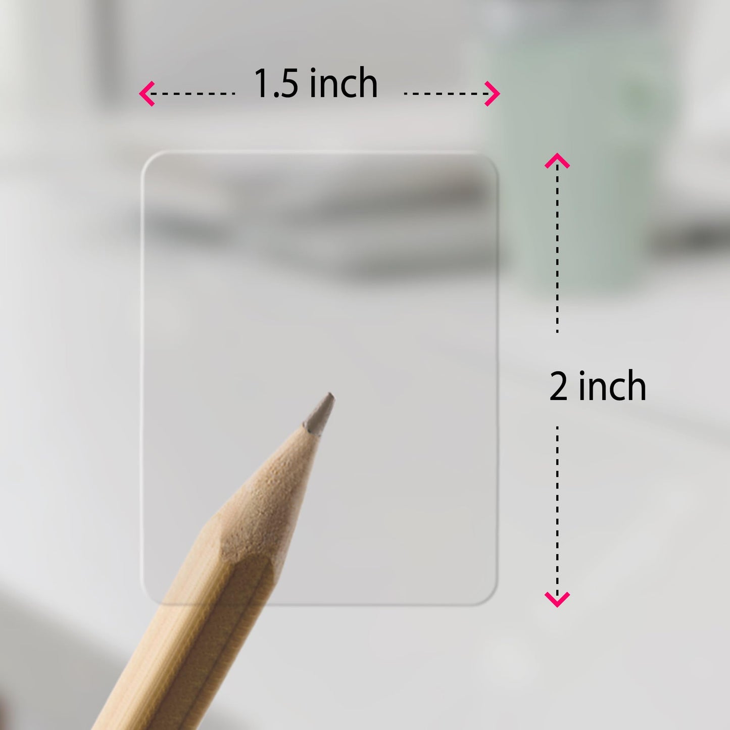 Clear Round Rectangle 1.5x2-inch Seal Stickers (1000 pcs), Transparent Rectangular Sealing Labels for Packages, Boxes, Bags/ ※ Boxes Can be Sealed and Stickers Removed Without Leaving a Trace 1.5×2 inch Rectangle
