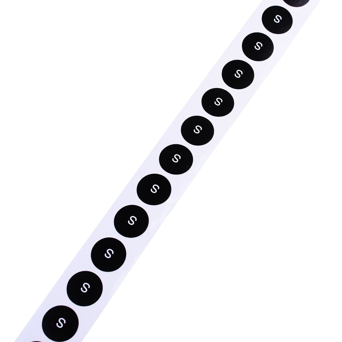 COSMOS Round Clothing Size Stickers Adhesive Labels, 500 Pcs ((S) Label) (S) Label