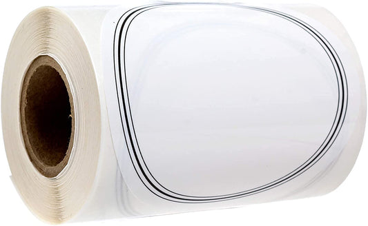 Classic Chic Round Write On Pantry Labels / 100 Reusable Storage Labels / 3" Organization Sticker/Water Resistant Label/Food Spice Jar Pantry Stickers