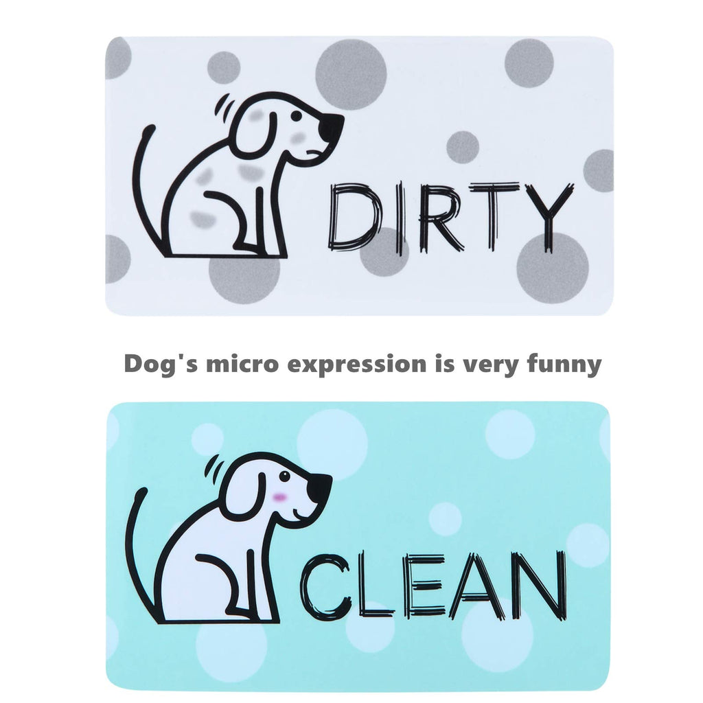 MUDOR Dishwasher Magnet Clean Dirty Sign with Strong Magnet,Dog