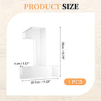 uxcell 13.8 Inch Number Charcuterie Tray, Clear Acrylic Box Reusable