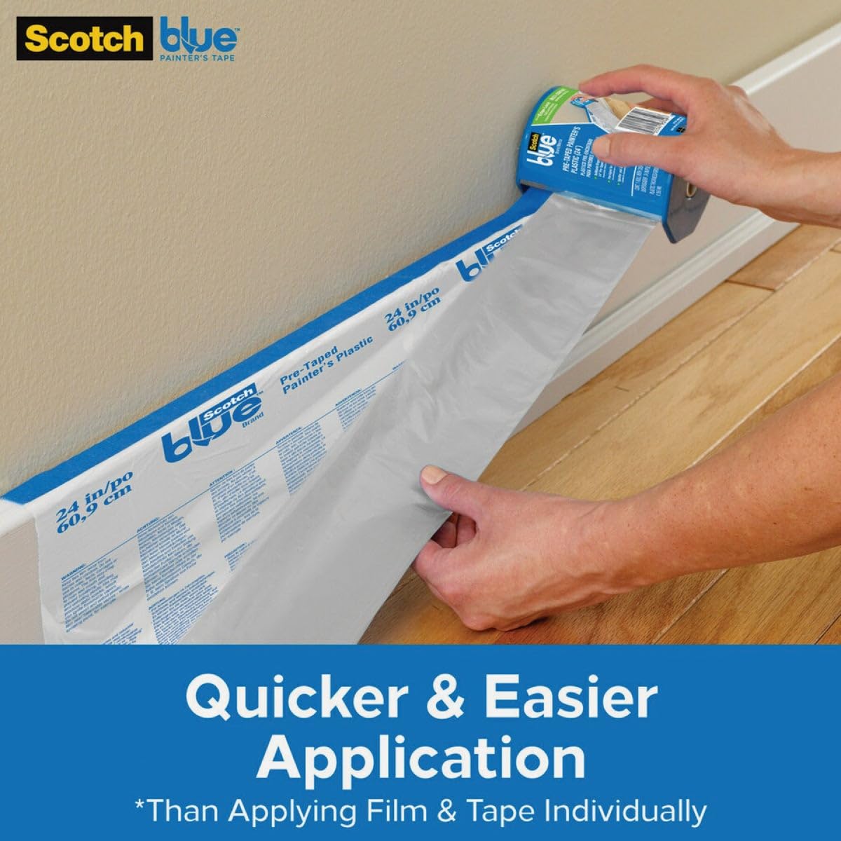 3M PT2093EL-24 Pre-Taped Painter's Plastic