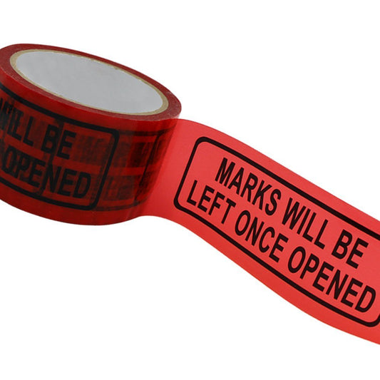Solitary Walker Tamper Proof Security Seal Tape Complete Transfer 2 Inch x 55 Yards Resistant Ultra Thick Safety Stickers Labels Seals Prevent Opened Void Tape Red