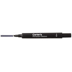 Carter's Permanent Markers, Chisel Tip, Large Desk-Style Size, 12 Black Markers (27178)