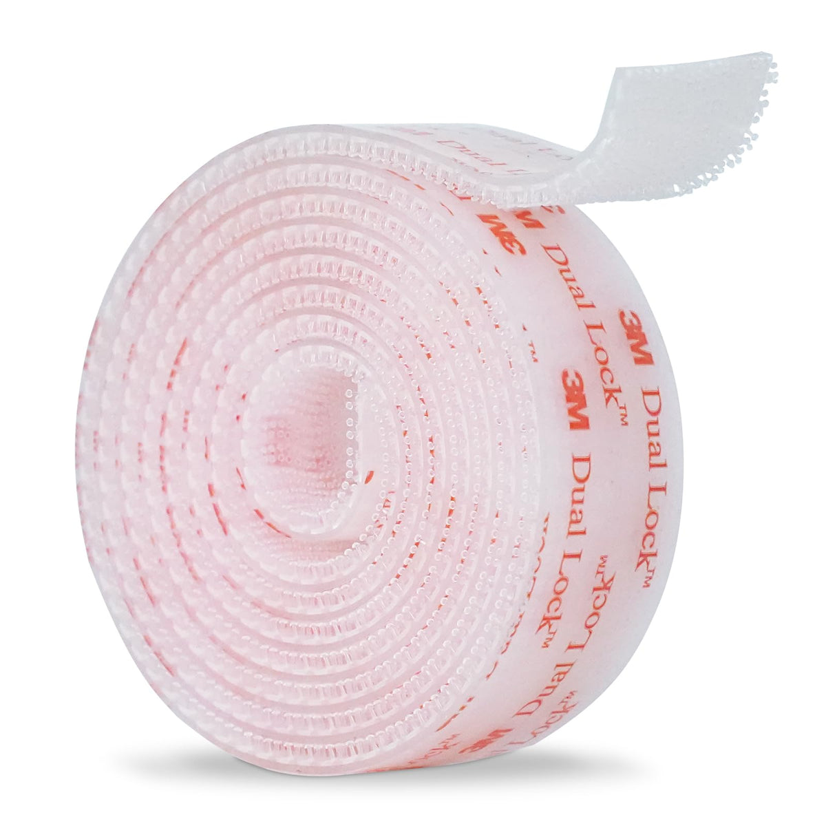 3M Dual Lock SJ3560 1"×6ft Clear 1 Pack Reclosable Fastener Mounting Tape Interlocking Mushroom Shaped Strong Adhesive Hook Lock Sticky Tape for Indoor and Outdoor