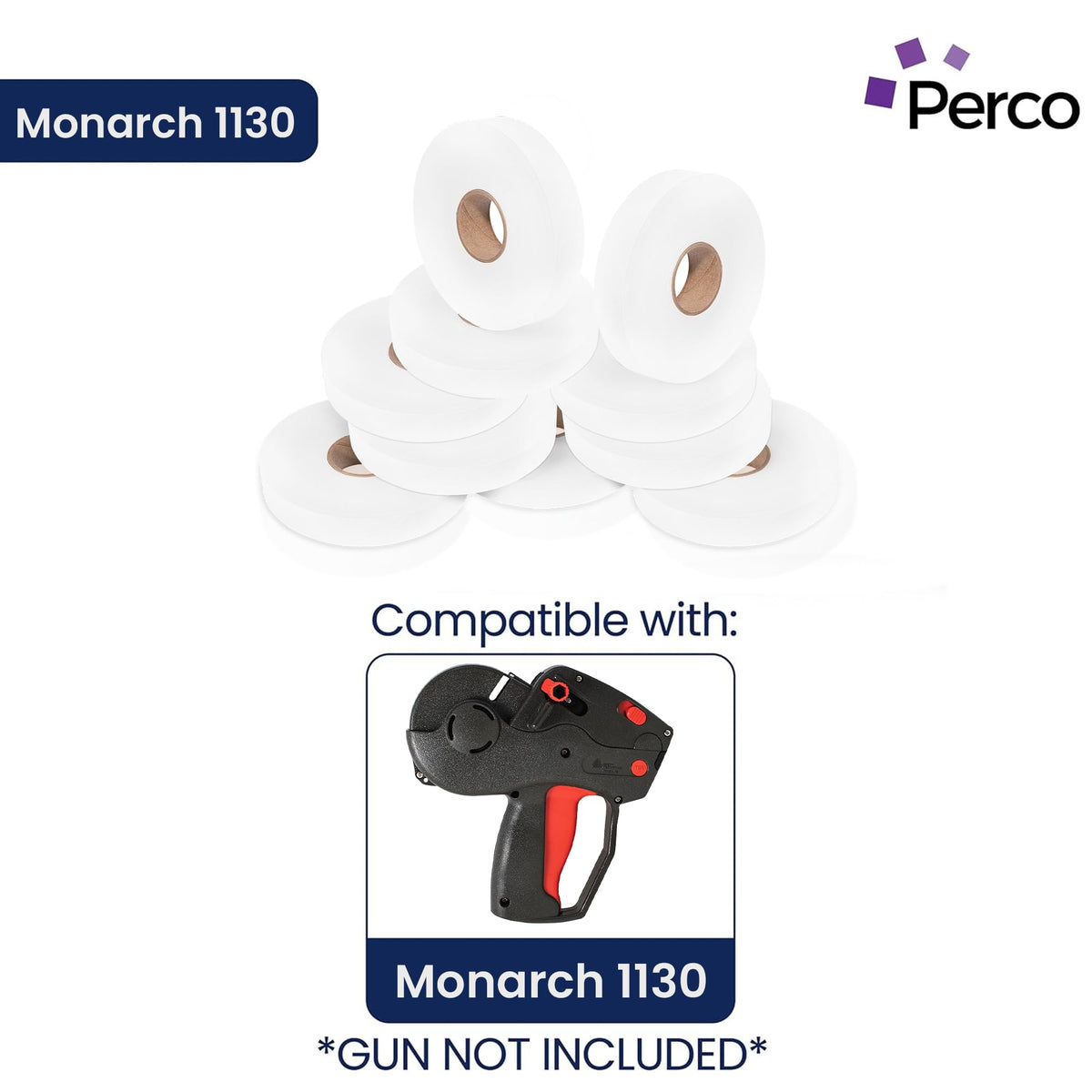 Pricing Labels for Monarch 1130 White - 25,000 Labels w/ 10 Rolls Value Pack, 1 Sleeve - Made in USA