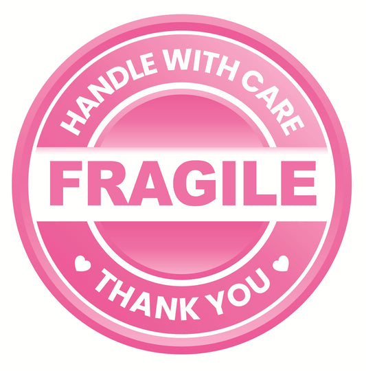 Fragile Sticker,2inch 300pcs Round Fragile Handle with Care Thank You Sticker for Shipping