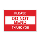 1200 Count - Please, DO NOT Bend Sticker Labels, 3 x 2 inch Rectangle Do Not Fold Labels for Handling Instructions, Shipping Warning, Fragile Shipments