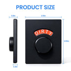 Clean Dirty Magnet for Dishwasher, Rotating Knob Dishwasher Sign Red&Green