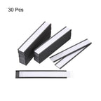 MECCANIXITY Label Holders 1" x 6" C Channel Rubber Magnetic for Metal Shelves Organize, Office File Cabinets Pack of 30 1" x 6"