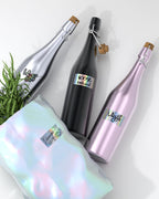 MUNBYN 2.25x1.25 Holographic Thermal Labels, 400 Sheets/1 Roll, Silver 2.25"X1.25" Holographic Silver