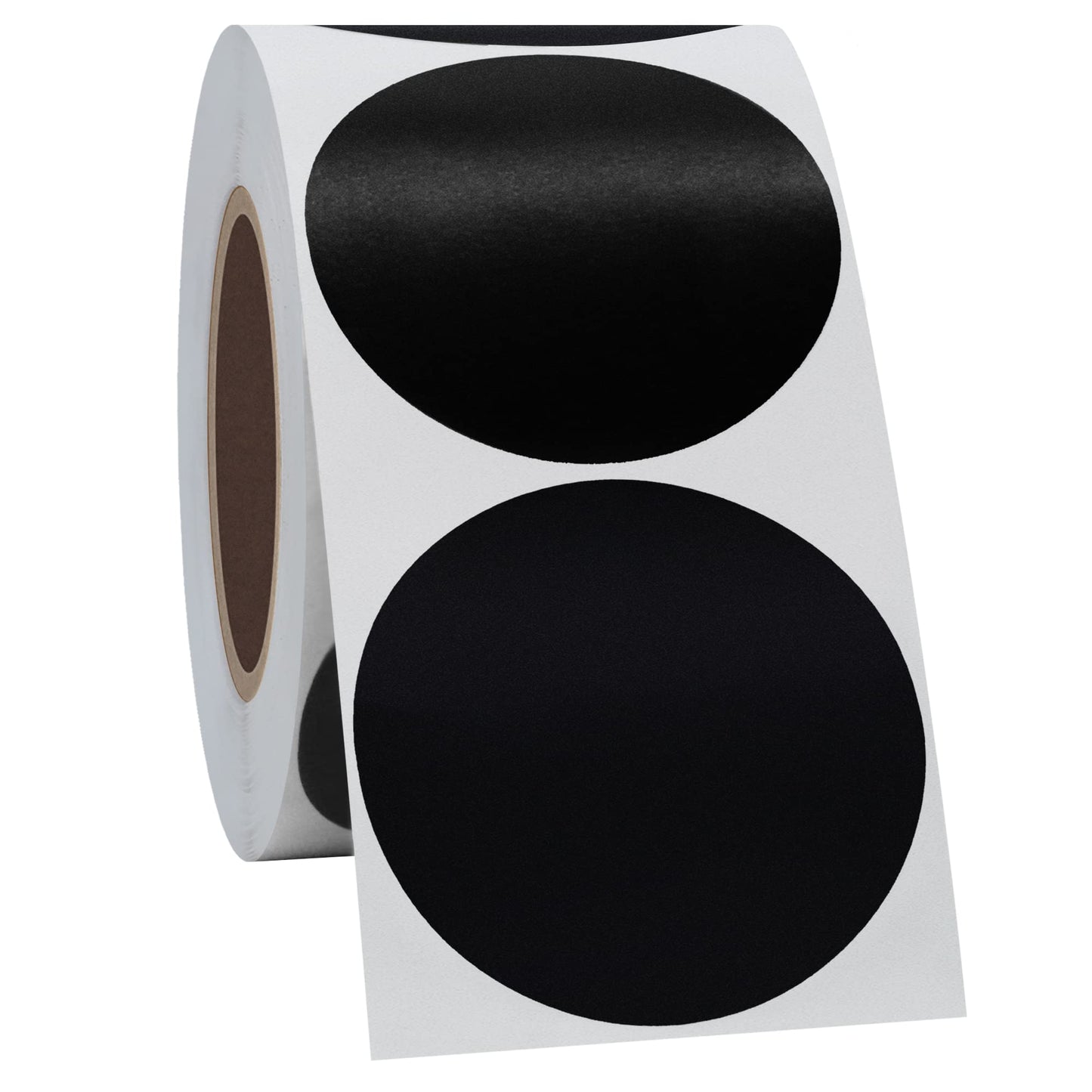 Hybsk 2 Inch Blank Black Target Pasters for Shooting 300 Labels on a Roll (Glossy Black) Glossy Black