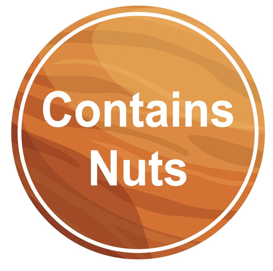1.5 inch 300PCS Contains Nuts Stickers for Food, Kitchen