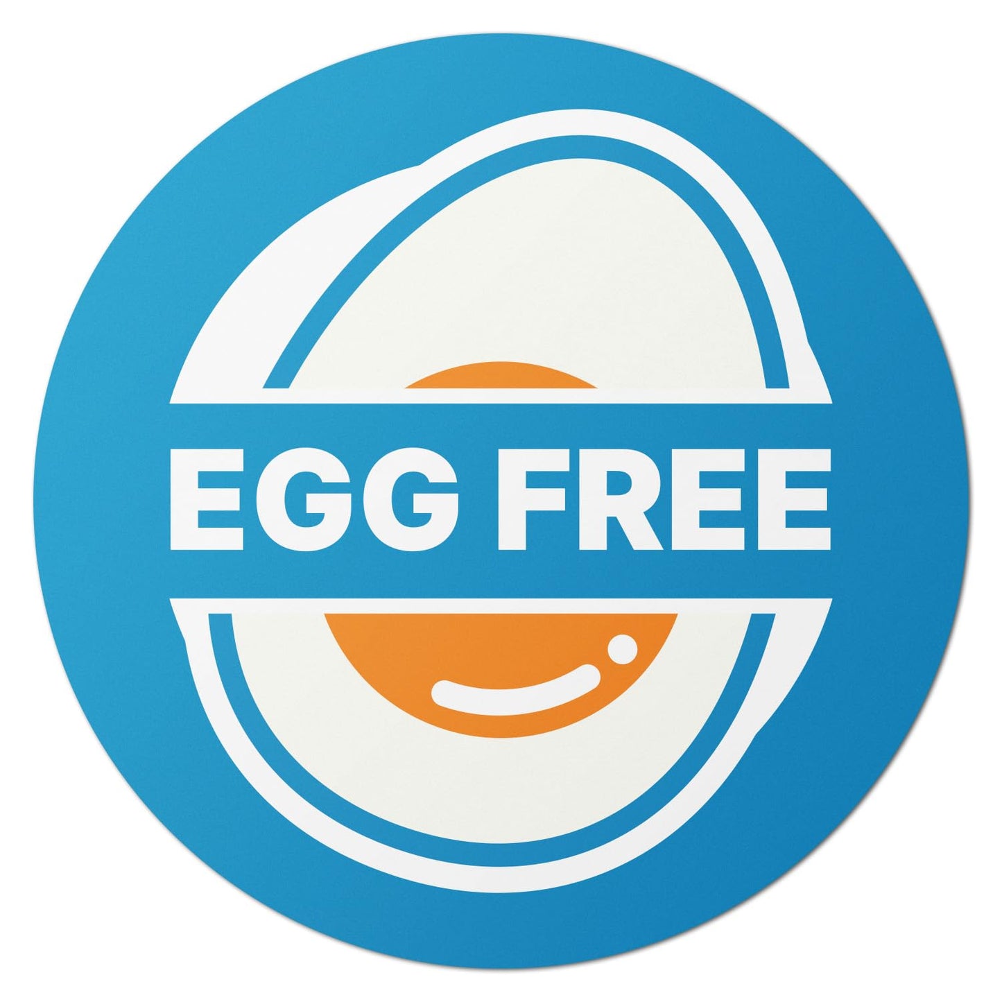 Egg Free Food Labels Stickers - 1.5" Round Food Allergy Warning Meal Choice Label Stickers for Restaurant Deli Grocery Store Food Packaging, Strong Adhesive & Easy Peel (300 Labels on Sheet) 300 Labels Egg Free
