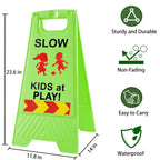 Slow Kids at Play Sign for Street Children at Play Safety Signs for Street green 2