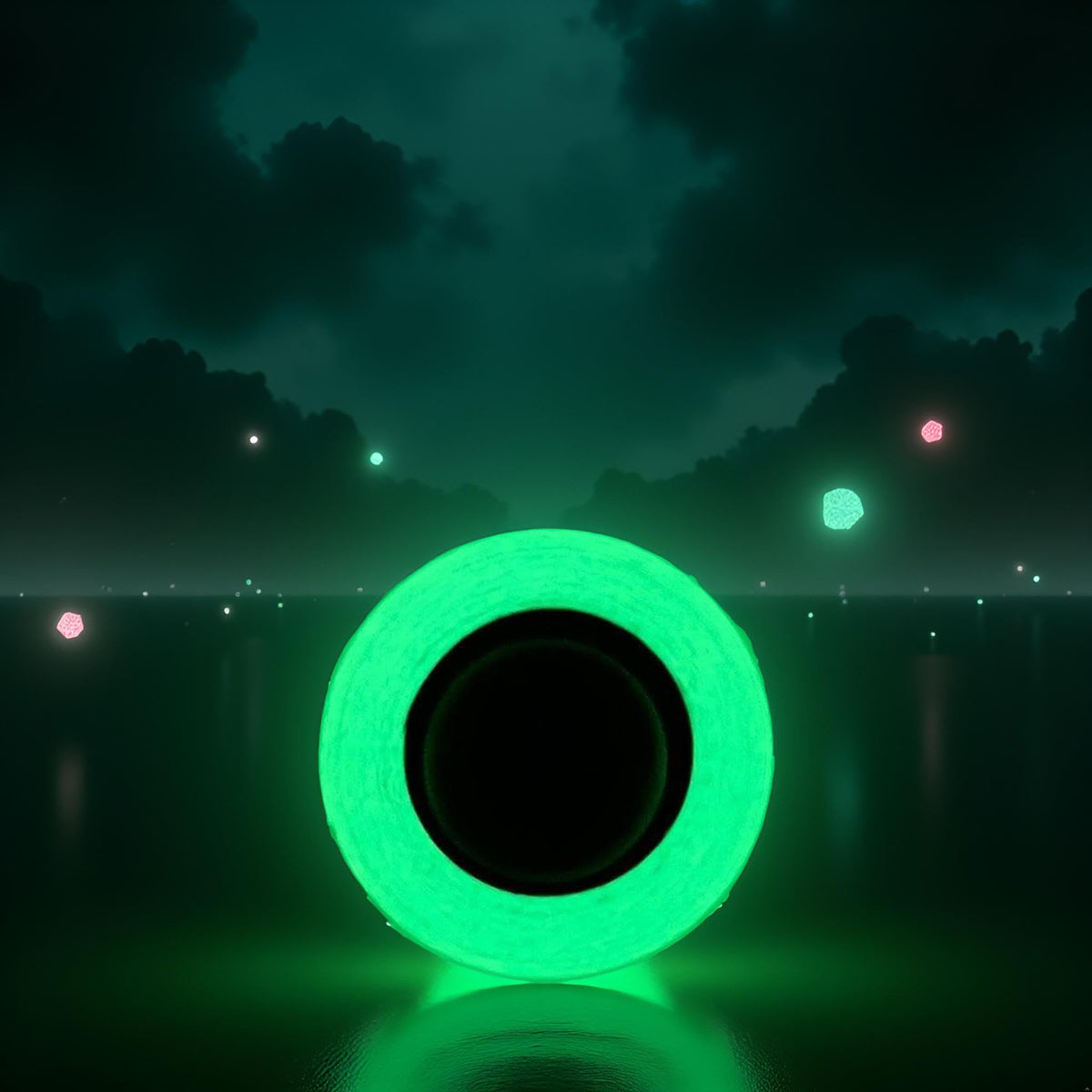 Jinshining 1pc Glow in The Dark Tape,Long-Lasting Bright Fluorescent Glow Tape,Luminescent Emergency Tape Safety Egress Markers Stairs,Walls,Steps,Exit Sign,Strong Adhesive,Hardware