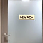 Standard X-Ray Room Sign (Brushed Silver) - Large Brushed Silver 3 x 9" - Large 1 Pack