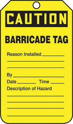 ACCUFORM SIGNS Caution Tag TAB105CTP