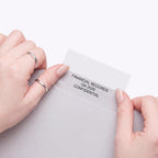 MotiMind 200 Pack File Folder Clear Label Protectors, 3-1/2"w X 1-3/4"h