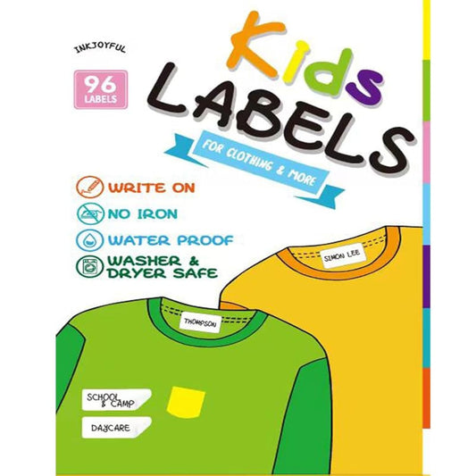 Ultimate All-Purpose No-Iron Fabric Labels for Kids - Self-Stick, Write-On, Washer & Dryer Safe - Ideal for School, Camp, Daycare & More - Pack of 72, 1.15” x 0.59 (Small Size) Regular Size