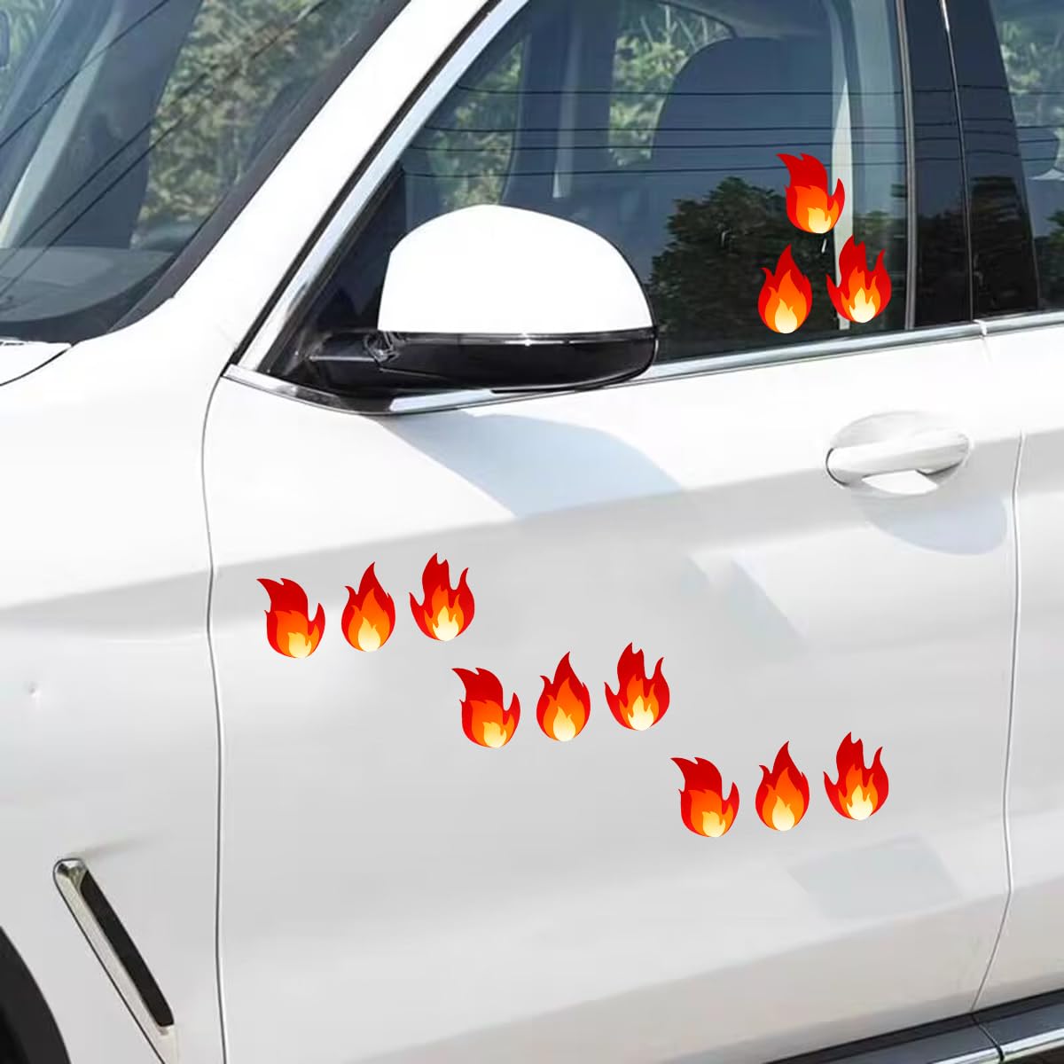 Fire Vinyl Stickers 1 inch Red Flame Stickers HOT Imprint Flame Labels or Teenager Adult Scrapbooking Art Craft Supplies 240pcs