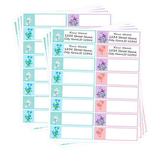YOUOK Return Address Labels, 0.75 2 Inch Adhesive Bottle Labels Name Tag Stickers for Envelopes, Mailing, Christmas, Wedding, Graduation, Mason Jar, Clothes, Storage Boxes, Packages (320 Pcs)