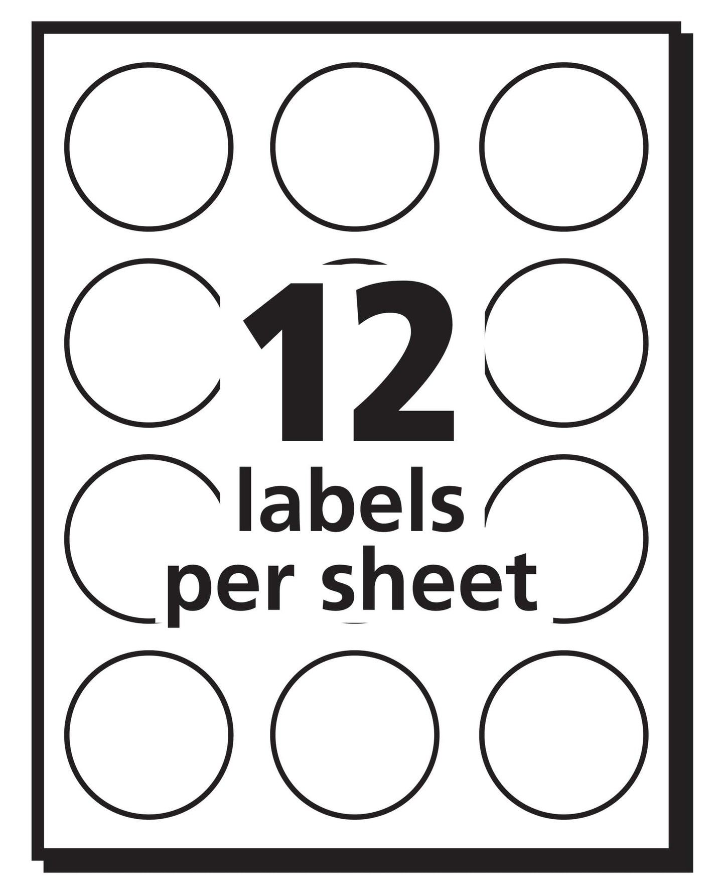 Avery Self-Adhesive Removable Labels, 1-Inch Diameter, White, Pack of 600 (5410)