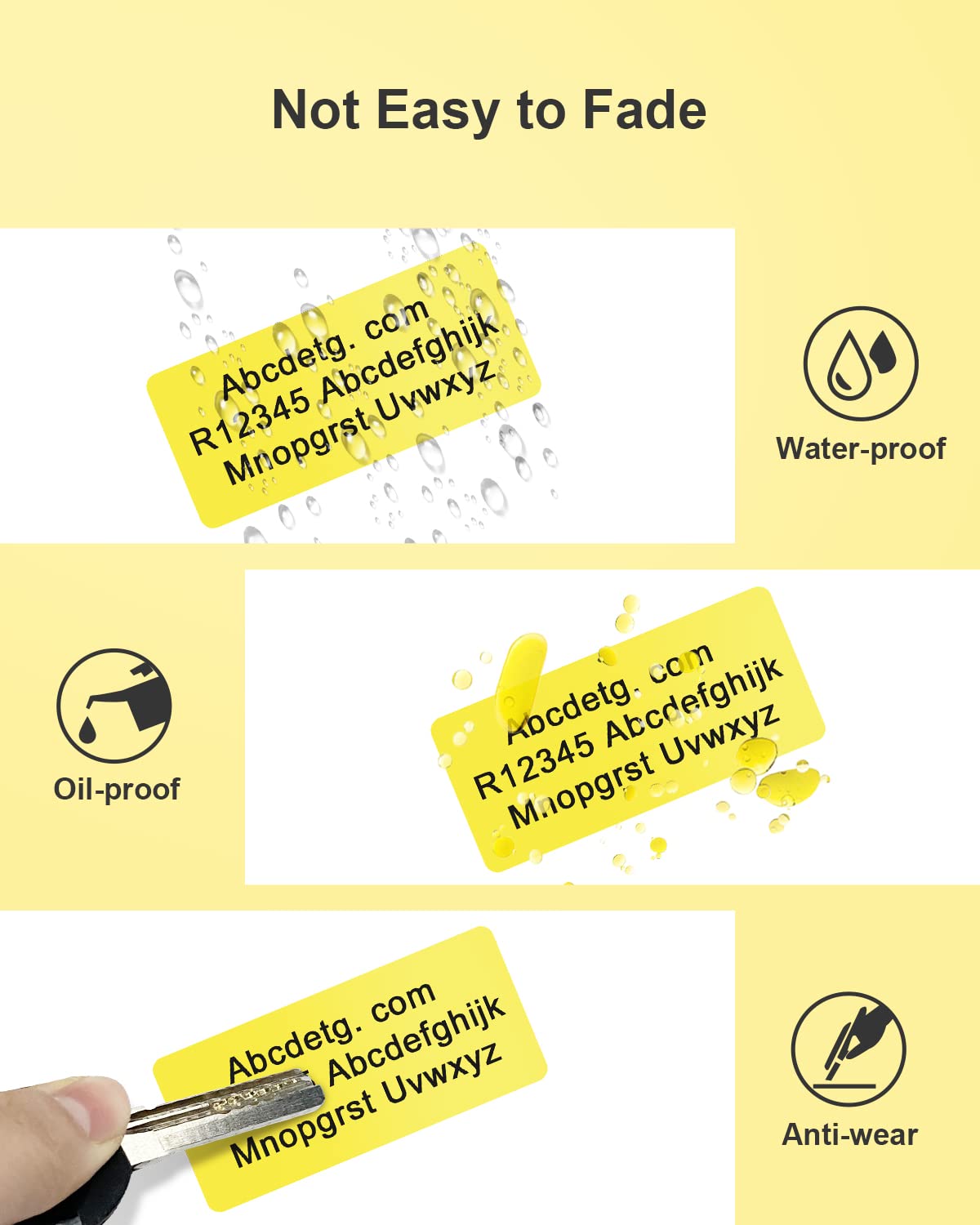 POLONO Genuine 2.25”x1.25” Direct Thermal Label, Self-Adhesive, Perforated Stickers for Address, Barcode, Adhesive Multipurpose Compatible with PL80E, PL70E and PL60 Label Printer(1000 Labels, Yellow)