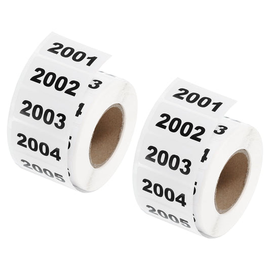 uxcell 2 Roll Inventory Number Sticker, 2001-3000 Consecutive Numbered Labels Self Adhesive Waterproof Labels Tag for Storage Classification Supplies (1.6x0.8 Inch) Number 2001-3000 1.6x0.8"