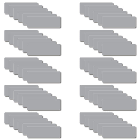 Magnetic Dry Erase Magnets Labels 3x1 inches, Reusable Name Tags, Organizing Schedules in Office/Classroom. Work on Fridge/White Board (Grey 60Pcs) Grey 60pcs