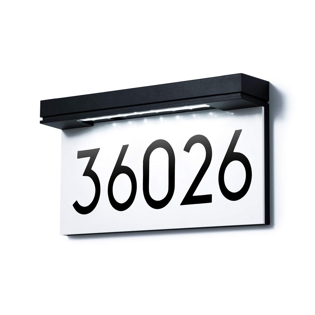 Solar House Numbers for Outside, Address Plaques for House Waterproof Daylight White
