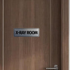 Standard X-Ray Room Sign (Brushed Silver) - Large Brushed Silver 3 x 9" - Large 1 Pack