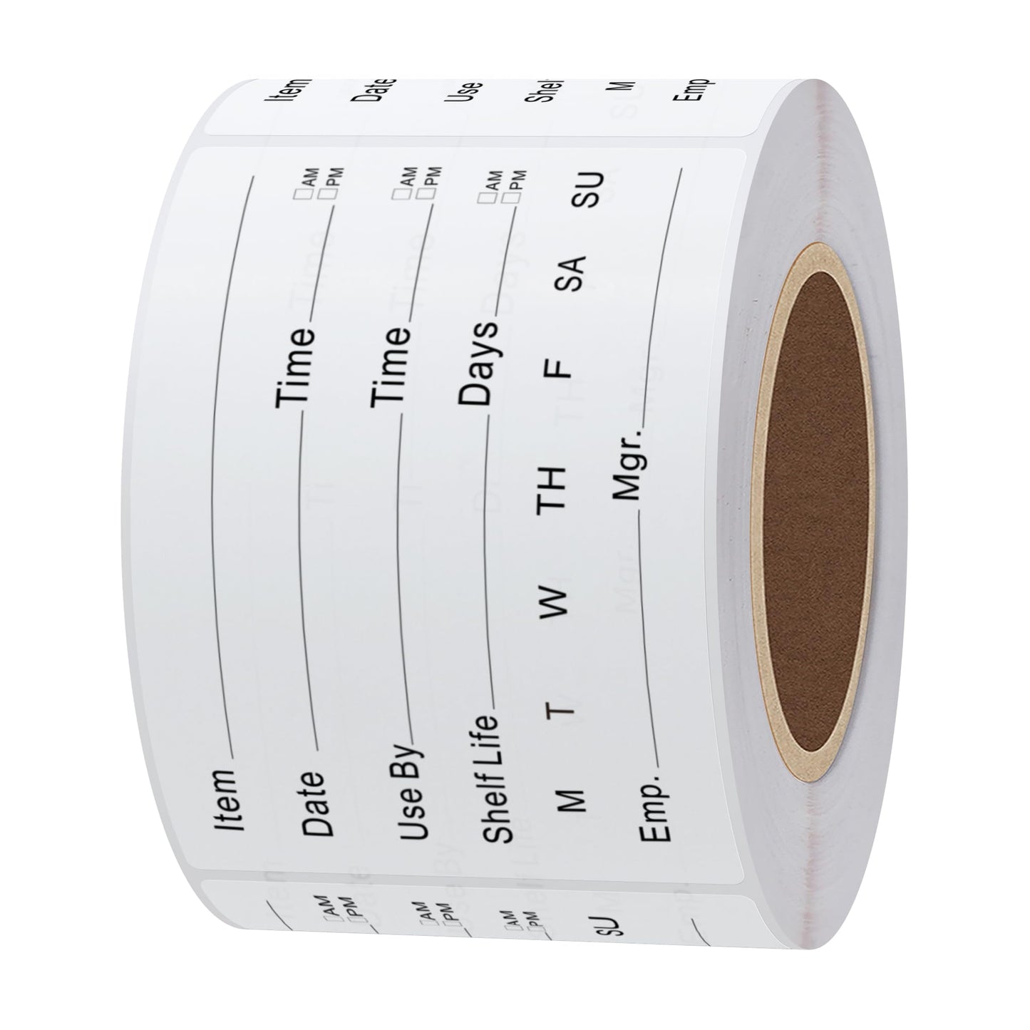 Hybsk 2 x 3 Inch Removable Freezer Food Labels for Reusable Containers- Easy Clean Leaves No Residue Food Storage Freezer 300 Stickers (Type 1) Type 1