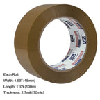 P PERFECTAPE Heavy Duty Brown Packing Tape 18 Rolls, Total 1980Y, 2.7 mil, 1.88 inch x 110 Yards, Ultra Strong, Refill for Packaging and Shipping