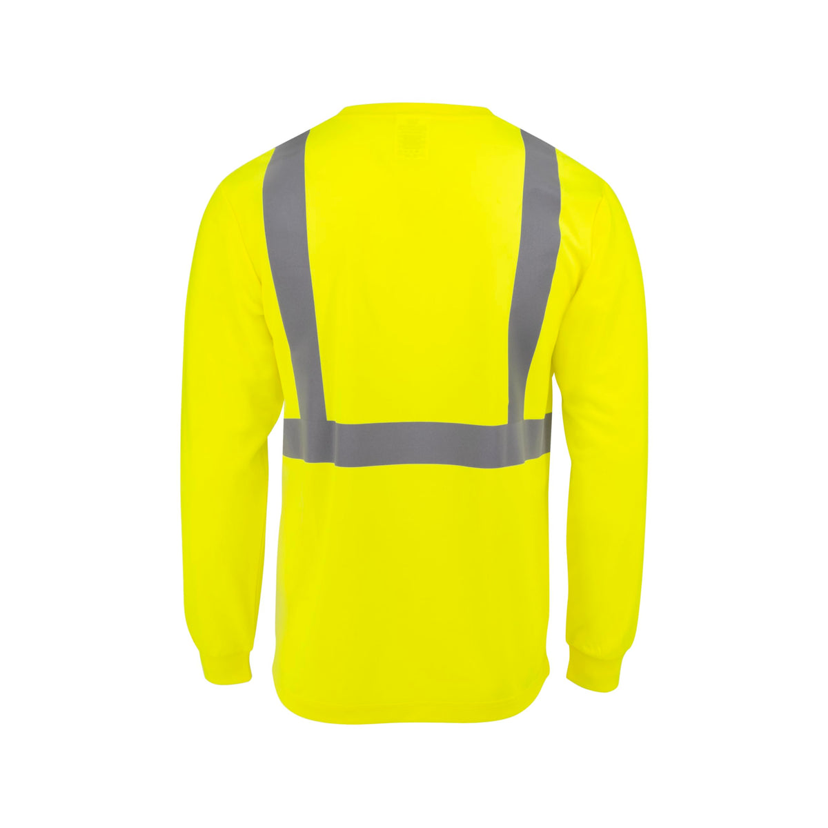 RADWEAR ST21-2 Type R Class 2 Long Sleeve Moisture Wicking Reflective Safety T-Shirt for Men and Women, Hi-Vis Green, XL X-Large