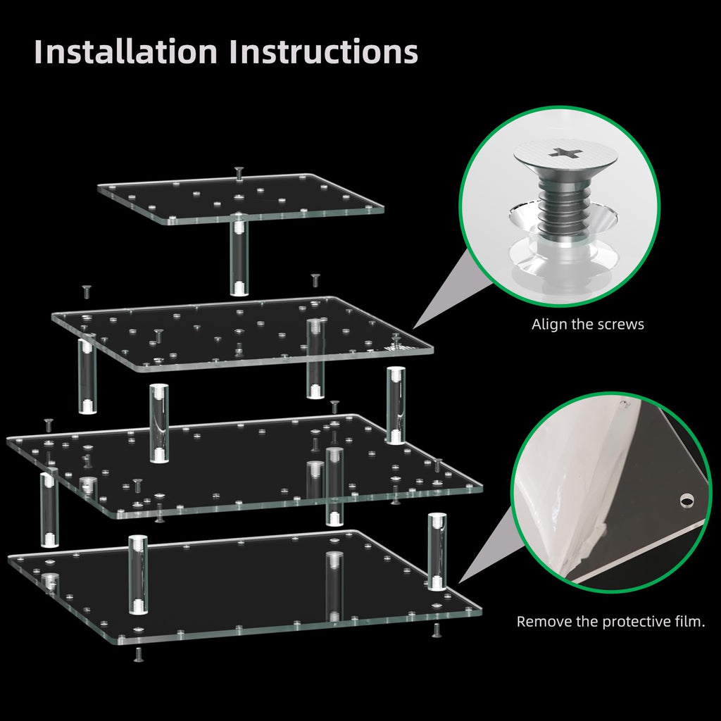 Clear Acrylic Cake Pop Stand Lollipop Display Holder Tower 56 Hole 3 Tiered Candy Tree for Party Decorating Wedding Events Supplies 10 in