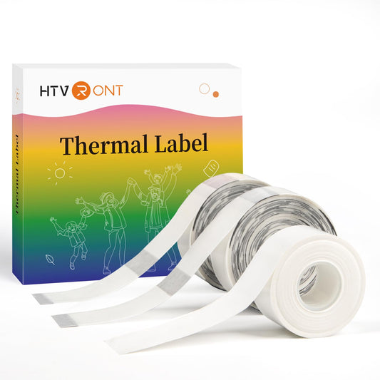 HTVRONT Thermal Label Stickers - D30 Label Tape Label Maker Tape Sticker Labels for Phomemo D30 Label Printer Replacement for Office & Home D30 Labels 3 Rolls, 15x30mm, 235 Tapes/Roll, Clear B: Clear Label Stickers 3 Rolls