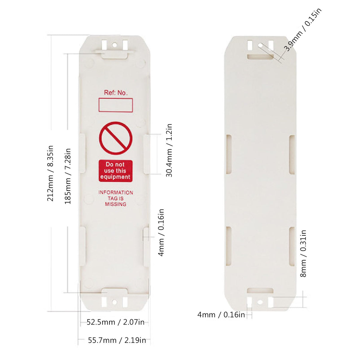 Scaffold Safety Inspection Tag Do Not Use Tag 10Pcs Scaffold Status Holder for Construction Maintenance