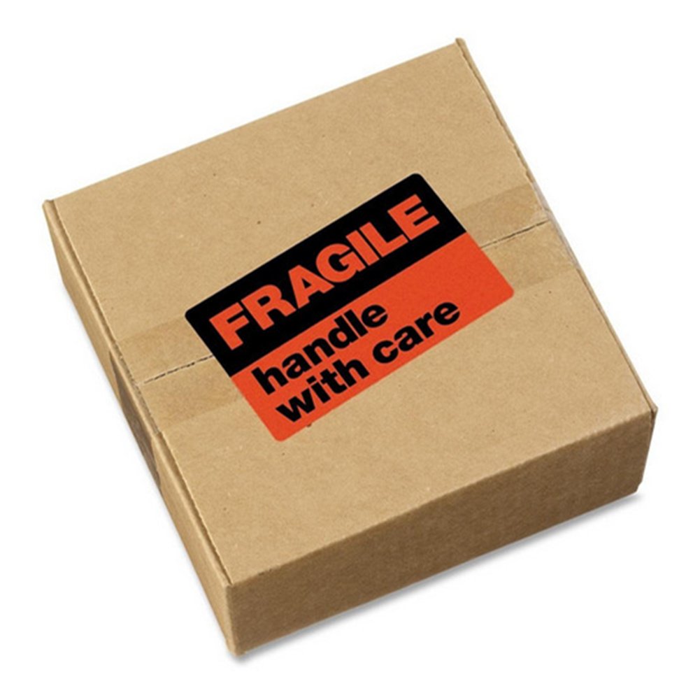 Hybsk 2"x3" Handle with Care Fragile Stickers Adhesive Label 300 Per Roll