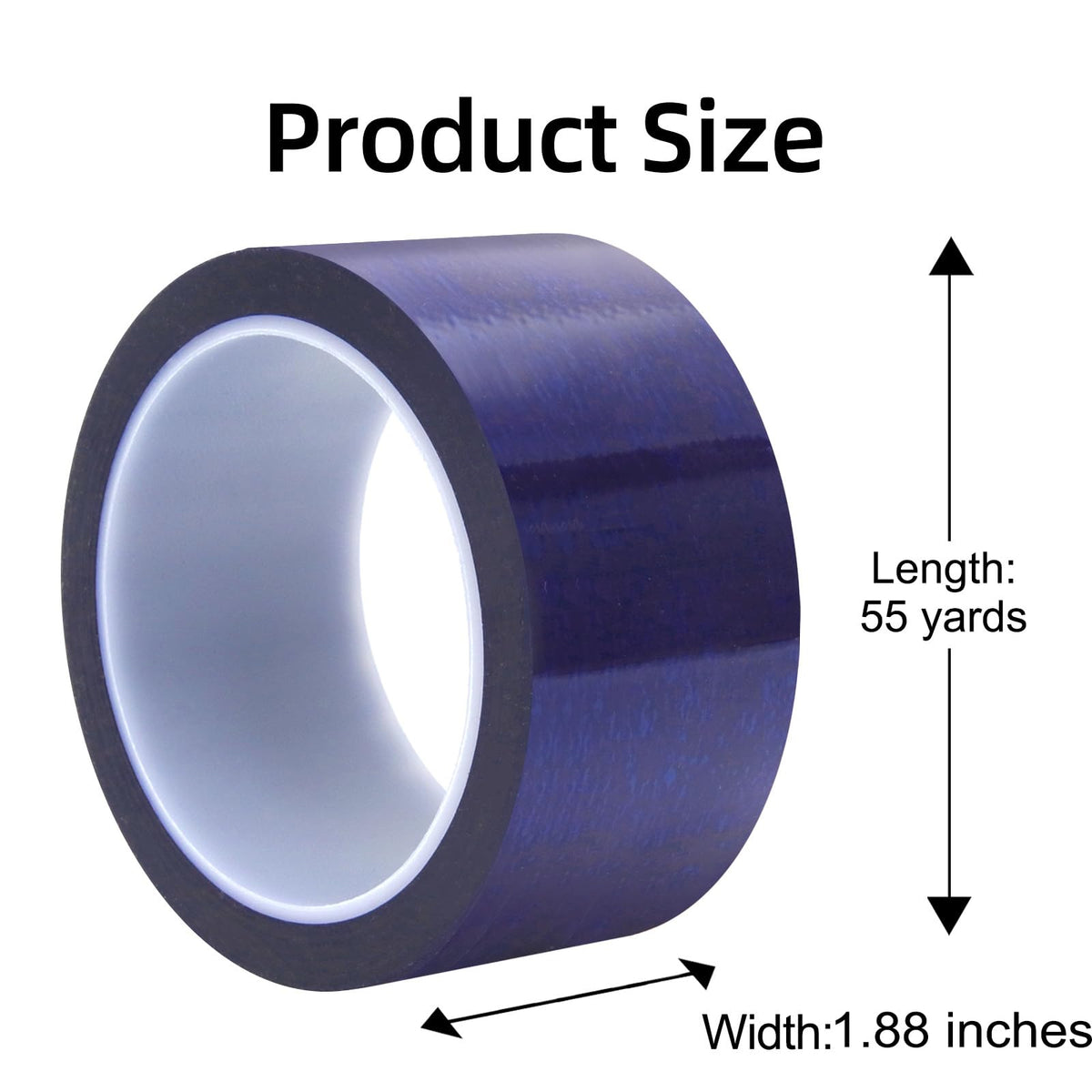 WELSTIK Tamper Evident Security Tape,Tamper Tape Blue,Transfer Tamper Proof Security Void Tapes (Blue, 1.88 inch x 55 Yards) 1 Pack