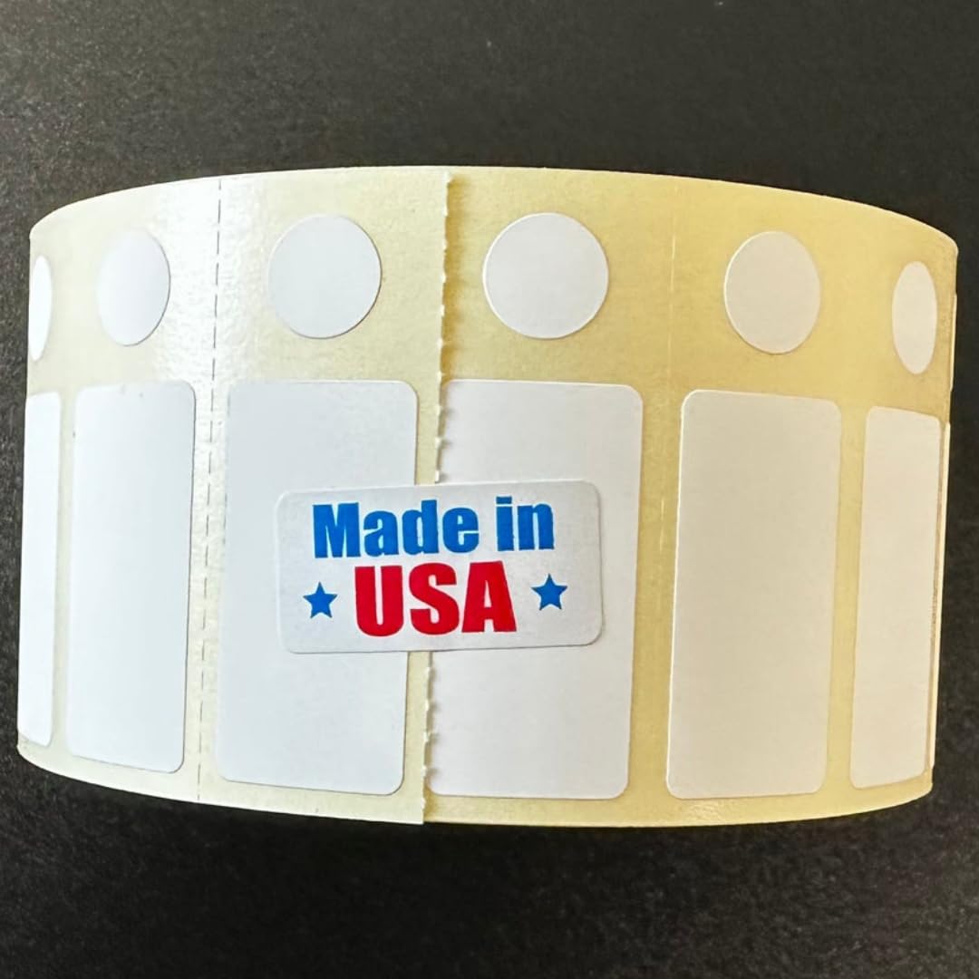 ChromaLabel ChromaCryo industrial laboratory labels set with rectangle and circle cryogenic labels for research labs, 4000 per roll