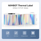 NIIMBOT M2/M3 Thermal Transfer Labels 1.57" x 0.78" (40x20mm) Holographic 40*20MM Hologram