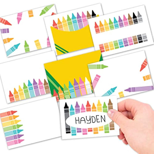 Name Tags Sticker - 56 Nametags for Classroom, Name Tag Stickers for Kids, Adhesive Classroom Labels for Teachers, Nametags Sticker for Clothes, Decorative Labels, Colorful Cubby Tags