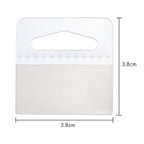 TecUnite 300 Pieces Self Adhesive Hanging Tabs, Clear Slot Hole Hang Tags