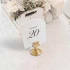 Batiyeer 21 Pcs Deckled Wedding Table Numbers 1-20 with Head Table, Black White