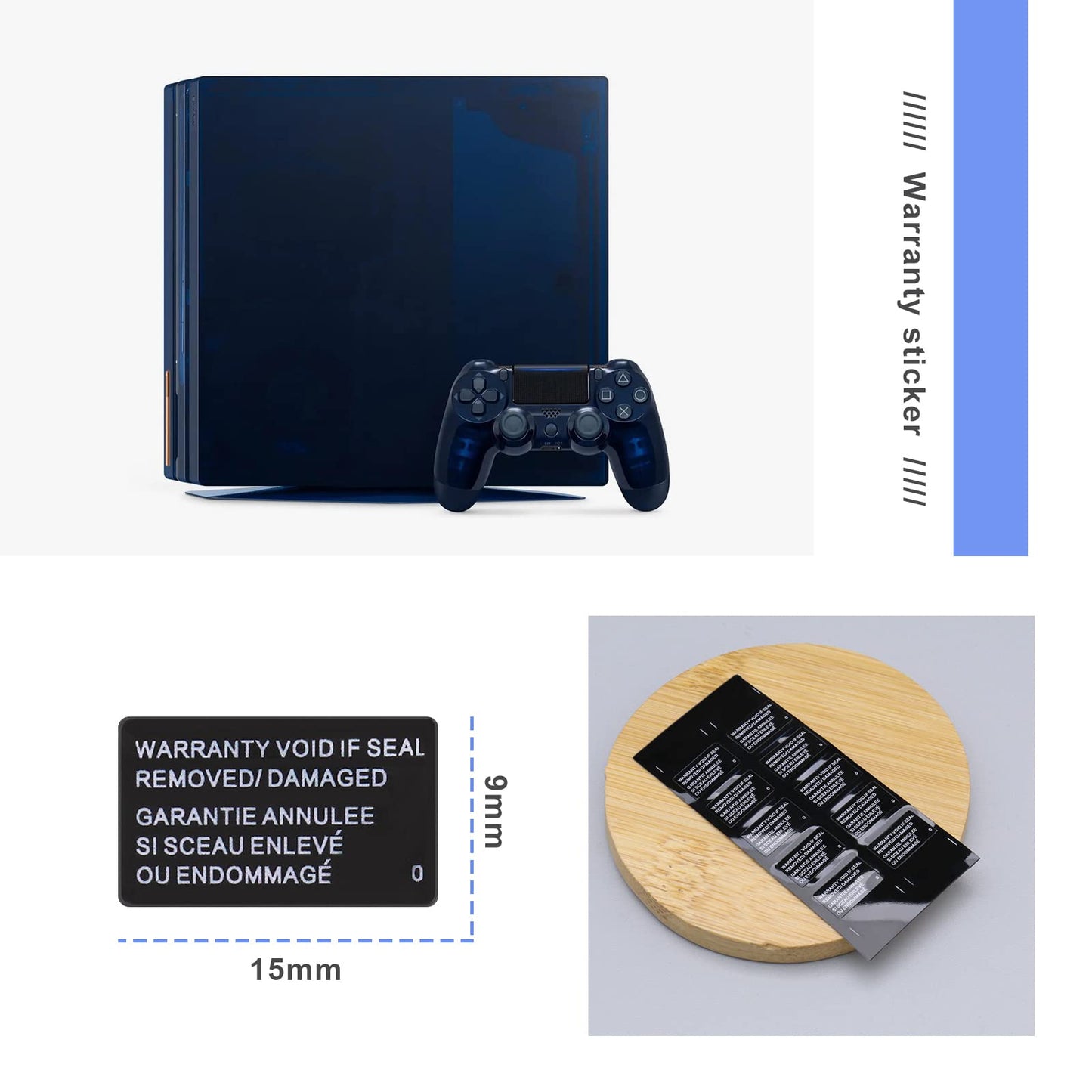 Create idea 10PCS Warranty Seal Stickers Compatible with PS4 Pro Host Tamper Security Labels Warranty Void If Seal Removed/Damaged Stickers