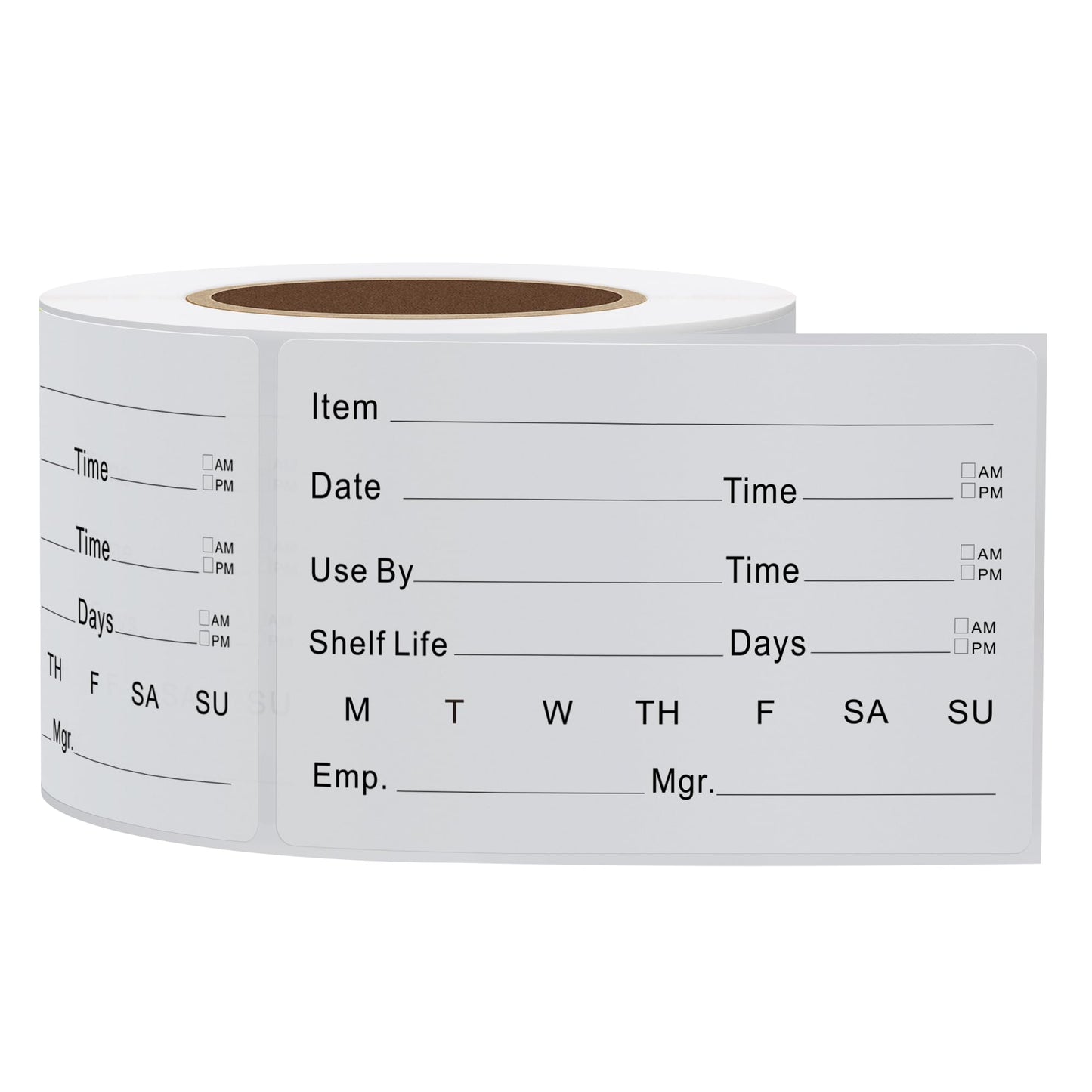 Hybsk 2 x 3 Inch Removable Freezer Food Labels for Reusable Containers- Easy Clean Leaves No Residue Food Storage Freezer 300 Stickers (Type 1) Type 1