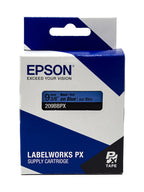 Epson LABELWORKS 209BBPX Label Tape - Black on Blue - 3/8" (9mm), 30ft 9mm