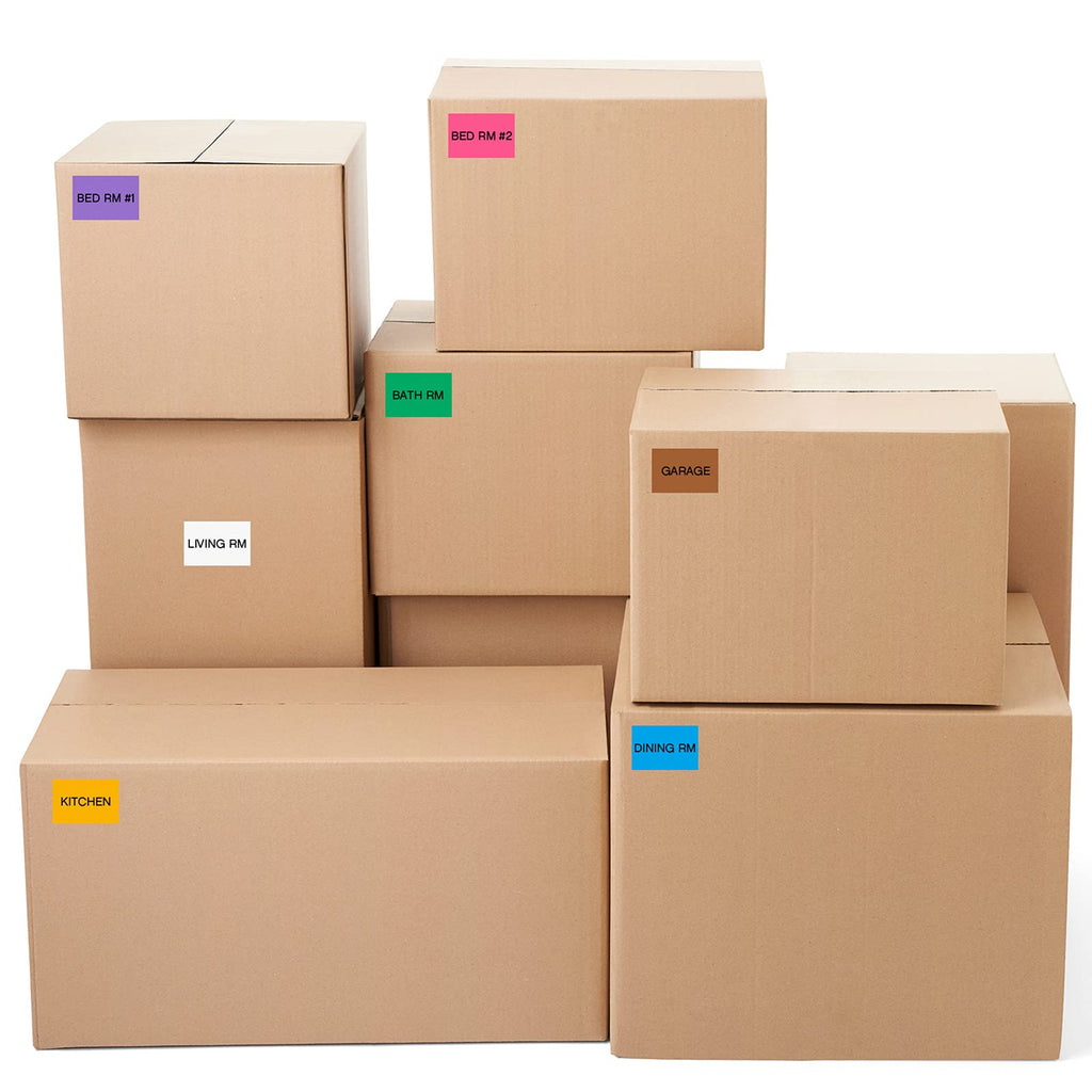 Outus 1000 Pieces Rectangular Colored Labels Stickers 3 x 2 Inch 10 Colors